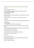 Oral Bio Final Questions with Complete Solutions &vert;latest&NewLine;update&NewLine;2 goals of endodontic treatment&NewLine;prevent development of apical periodontitis&comma; create adequate conditions&NewLine;for periradicular tissue healing&NewLine;Apical periodontitis&NewLine;inflammatory disease of mic