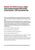 BARKLEY DRT PMHNP Practicum 1 Study Guide Complete Questions With Correct Answers &vert; 100&percnt; Guaranteed Pass&vert; 2026 Updated