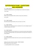 SUPERVISION EXAM 1 QUESTIONS AND ANSWERS&period;