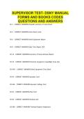 SUPERVISOR TEST- DSNY MANUAL FORMS AND BOOKS CODES QUESTIONS AND ANSWERS