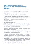 RN PHARMACOLOGY A RELIAS QUESTIONS AND CORRECT VERIFIED ANSWERS