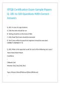 ISTQB Certification Exam-Sample Papers Q&period; 281 to 320 Questions With Correct Answers&period;