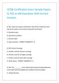 ISTQB Certification Exam-Sample Papers Q&period; 401 to 440 Questions With Correct Answers 