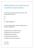 ISTQB Certification Exam-Sample Papers Q&period; 1 to 600 With Complete Solutions 