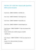 FAA Part 107- sUAS Test- Study Guide Questions With Correct Answers 