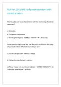 FAA Part 107 sUAS study exam questions with correct answers
