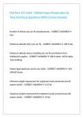 FAA Part 107 sUAS - Written Exam Preperation by Tony Northrup Questions With Correct Answers 