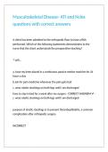 Musculoskeletal Disease- ATI and Nclex questions with correct answers 