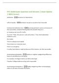 PYS 10200 Exam Questions and Answers &vert; latest Update&NewLine;&vert; 100&percnt; Correct&period;&NewLine;Attribution -situational or dispositional&NewLine;self-serving bias -attribution we give to ourselves that's favorable&NewLine;fundamental attribution error -assuming someone's actions