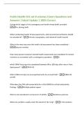 Public Health CDC set B volume 2 Exam Questions and&NewLine;Answers &vert; latest Update &vert; 100&percnt; Correct&period;&NewLine;During which stages of the contingency are health threat briefs provided -&NewLine;Pre&comma; during&comma; both&NewLine;When conducting health threat assessments&comma; what environmental fact