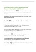 Public Health Block 8 Unit 2 Exam Questions and&NewLine;Answers &vert; latest Update &vert; 100&percnt; Correct&period;&NewLine;Periodic Health Assessment &lpar;PHA&rpar; -An annual assessment providing&NewLine;preventive health services to Airmen to maximize well-being and ensure mobility&NewLine;readiness&period;&NewLine;DODI 6