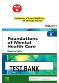 Foundations of Mental Health Care 8th Ed Test Bank &vert; Morrison-Valfre &vert; Verified Chapters 1-33&NewLine;&NewLine;
