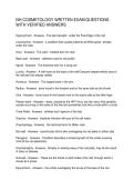 NH COSMETOLOGY WRITTEN EXAM QUESTIONS WITH VERIFIED ANSWERS