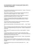 NH INSURANCE AGENT EXAM QUESTIONS WITH VERIFIED ANSWERS