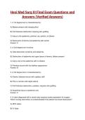 Hesi Med Surg III Final Exam Questions and Answers &lpar;Verified Answers&rpar; &lpar;2026&sol;2027&rpar;