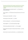 Reproductive System Key Concepts and Structures in Human&NewLine;Biology Exam Questions with Complete Solutions &vert;latest&NewLine;update&NewLine;What is the purpose of the reproductive system&quest; - To produce new&NewLine;offspring called zygotes&NewLine;What is a zygote&quest;