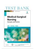 Test Bank for Medical-Surgical Nursing&colon; Concepts and Practice&comma; 3rd Edition &ndash; Complete Guide &lpar;DeWit&comma; ISBN&colon; 9780323243780&rpar;