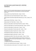 NH PESTICIDE PRACTICE TEST - TURF &lpar;G2&rpar; QUESTIONS WITH VERIFIED ANSWERS