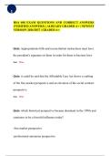 HSA 408 EXAM QUESTIONS AND CORRECT ANSWERS&NewLine;&lpar;VERIFIED ANSWERS&rpar; &vert; ALREADY GRADED A&plus; &vert; NEWEST&NewLine;VERSION 2026&sol;2027 &vert; GRADED A&plus;&period;&NewLine;
