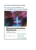 Test bank for Communication Systems&NewLine;by A&period; Bruce Carlson &lpar;Author&rpar;&comma; Paul Crilly &lpar;Author&rpar;&comma; Janet Rutledge &lpar;Author&rpar;  all pages fully covered with test questions and answers guide A&plus;
