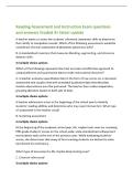 Reading Assessment and Instruction Exam questions&NewLine;and answers Graded A&plus; latest update&NewLine;A teacher wants to assess her students' phonemic awareness skills to determine&NewLine;their ability to manipulate sounds&period; Which of the following assessments would be