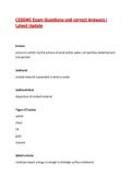 CESSWI Exam Questions and correct Answers&vert; Latest Update