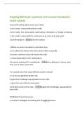 Reading 360 Exam questions and answers Graded A&plus;&NewLine;latest update&NewLine;Successful reading experiences occur when&colon;&NewLine;a&rpar; the reader understands what he reads&NewLine;b&rpar; the reader finds it enjoyable&comma; entertaining&comma; informative&comma; or though provoking&period;&NewLine;c&rpar; the reader understa