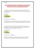 WGU D430 Fundamentals of Information Security Exam Questions & Answers &vert; Latest 2026 Update PDF