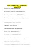 LAW EXAM QUESTIONS AND ANSWERS&period;