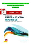 TEST BANK For International Business Competing in the Global&NewLine;Marketplace&comma; 14th Edition by CharlesHill&NewLine;All Chapters 1-20