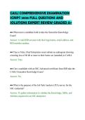 CASLI COMPREHENSIVE EXAMINATION&NewLine;SCRIPT 2026 FULL QUESTIONS AND&NewLine;SOLUTIONS EXPERT REVIEW GRADED A&plus;