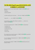 NUTR 1010 Final Exam QUESTIONS AND &NewLine;CORRECT ANSWERS