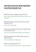 HUN 2201 EXAM 2026 PAPER QUESTIONS&NewLine;SOLUTIONS GRADED PLUS