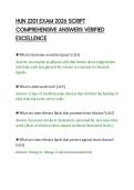 HUN 2201 EXAM 2026 SCRIPT&NewLine;COMPREHENSIVE ANSWERS VERIFIED&NewLine;EXCELLENCE
