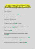 Couc 601 Exam 1 UPDATED ACTUAL &NewLine;QUESTIONS AND CORRECT ANSWERS