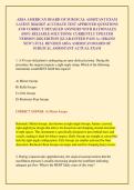 ABSA AMERICAN BOARD OF SURGICAL ASSISTANT EXAM LATEST 2026&sol;2027 ACCURATE TEST APPROVED QUESTIONS AND CORRECT DETAILED ANSWERS WITH RATIONALES &lpar;100&percnt; RELIABLE SOLUTIONS&rpar; CURRENTLY UPDATED VERSION 2026 EDITION &vert;GUARANTEED PASS A&plus; &lpar;BRAND NEW&excl;&rpar; FULL REVISED AB
