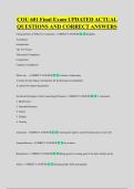 COU 601 Final Exam UPDATED ACTUAL &NewLine;QUESTIONS AND CORRECT ANSWERS