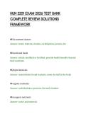 HUN 2201 EXAM 2026 TEST BANK&NewLine;COMPLETE REVIEW SOLUTIONS&NewLine;FRAMEWORK&NewLine;
