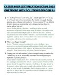 CASPER PREP CERTIFICATION SCRIPT 2026&NewLine;QUESTIONS WITH SOLUTIONS GRADED A&plus;