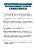 CASPER PREP COMPREHENSIVE STUDY&NewLine;GUIDE 2026 FULL QUESTIONS AND&NewLine;SOLUTIONS GRADED A&plus;