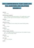 CBCS COMPREHENSIVE STUDY GUIDE 2026&NewLine;FULL QUESTIONS AND SOLUTIONS&NewLine;GRADED A&plus;
