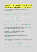 PNB 2275 Lab Practical I Exam ACTUAL &NewLine;QUESTIONS AND CORRECT ANSWERS