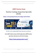 Nuclear Coatings Inspection Specialty AMPP-Nuclear PDF Questions