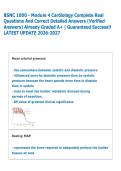 BSNC 1000 - Module 4 Cardiology Complete Real &NewLine;Questions And Correct Detailed Answers &lpar;Verified &NewLine;Answers&rpar; Already Graded A&plus; &vert; Guaranteed Success&excl;&excl; &NewLine;LATEST UPDATE 2026-2027 