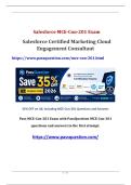 Salesforce Marketing Cloud Engagement Consultant MCE-Con-201 PDF Questions