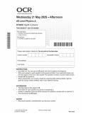 OCR 2025 AS Level Physics A H156&sol;02 Depth in Physics Question Paper 