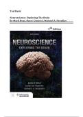Test Bank For Neuroscience&colon; Exploring the Brain 5th Edition by Mark Bear&comma; Barry Connors&comma; Michael A&period; Paradiso&vert;&vert;LATEST