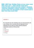 BSNC 1000 Final&colon; Multiple Choice ACTUAL FINAL EXAM &NewLine;PREP 2026-2027 &vert;&vert; MOST RECENT EXAM WITH &NewLine;COMPLETE REAL QUESTIONS AND CORRECT ANSWERS &NewLine;&lpar;VERIFIED ANSWERS&rpar; ALREADY GRADED A&plus;&vert;&vert; NEWEST &NewLine;ACTUAL EXAM JUST RELEASED&excl;&excl;&excl; STUDY GUIDE EXAM & &NewLine;BEST FOR FINAL E