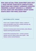 BSNC 6000 ACTUAL FINAL EXAM PREP 2026-2027 &NewLine;&vert;&vert; MOST RECENT EXAM WITH COMPLETE REAL &NewLine;QUESTIONS AND CORRECT ANSWERS &lpar;VERIFIED &NewLine;ANSWERS&rpar; ALREADY GRADED A&plus;&vert;&vert; NEWEST &NewLine;ACTUAL EXAM JUST RELEASED&excl;&excl;&excl; STUDY GUIDE &NewLine;EXAM & BEST FOR FINAL EXAM PREP