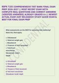 NSPN 7100 COMPREHENSIVE TEST BANK FINAL EXAM &NewLine;PREP 2026-2027 &vert;&vert; MOST RECENT EXAM WITH &NewLine;COMPLETE REAL QUESTIONS AND CORRECT ANSWERS &NewLine;&lpar;VERIFIED ANSWERS&rpar; ALREADY GRADED A&plus;&vert;&vert; NEWEST &NewLine;ACTUAL EXAM JUST RELEASED&excl;&excl;&excl; STUDY GUIDE EXAM & &NewLine;BEST FOR FINAL EXAM PR
